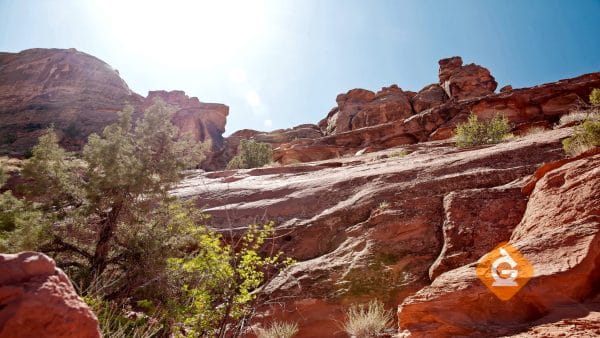 rocky desert representing the geosphere