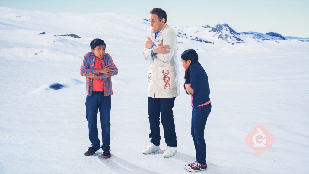 scientist and kids explore freezing