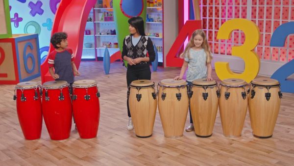 Write an equation to show how many Drums. 