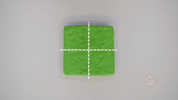 Make 4 equal shares of a rectangle.