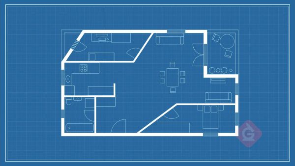 Find the area of polygons in blueprints. 