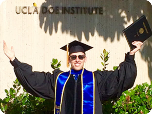 Jeff Vinokur graduating from UCLA