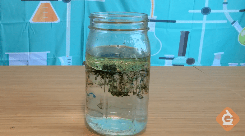Students have the chance to learn about liquid interaction, density, and diffusion with this fun STEM activity, Fireworks in a Jar DIY.