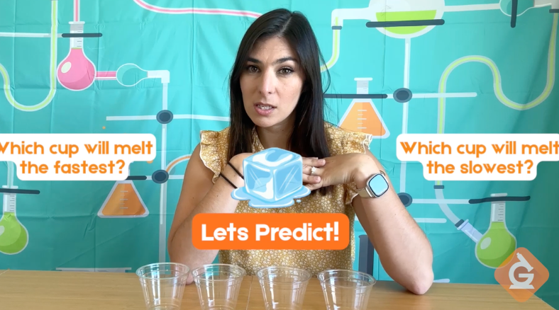 Which ice cup will melt the fastest? Check out this low-prep ice melt race DIY activity, great for a summer STEM challenge (K-8)