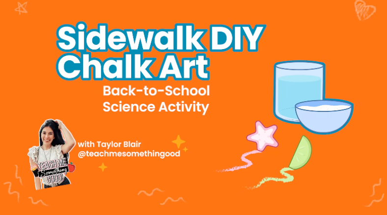 Learn how to make Sidewalk Chalk Paint in this fun and low-prep Back-to-School DIY Activity