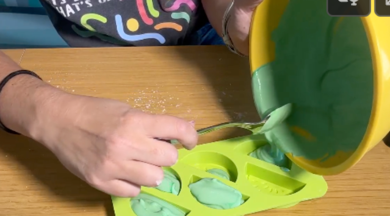 Scientists take this back-to-school activity from a powder to a liquid to chalk with this fun sidewalk chalk paint DIY!