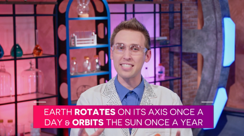 3-5 kids can dive into why the earth rotates and orbits to better understand the world around them with this zero-prep (& standards-aligned) homeschool science curriculum lessons and DIY activities. 