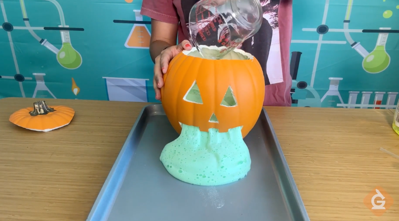 what are your pumpkin predictions in the how to make a pumpkin ooze DIY activity?