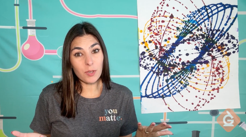 Find out the science behind the spin art force challenge DIY activity (a.k.a. pendulum art!)